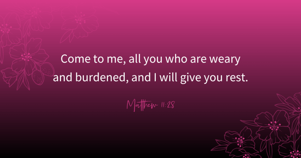 Matthew 11:28 - Real Estate Bestie Devotional - Rosemary Lewis